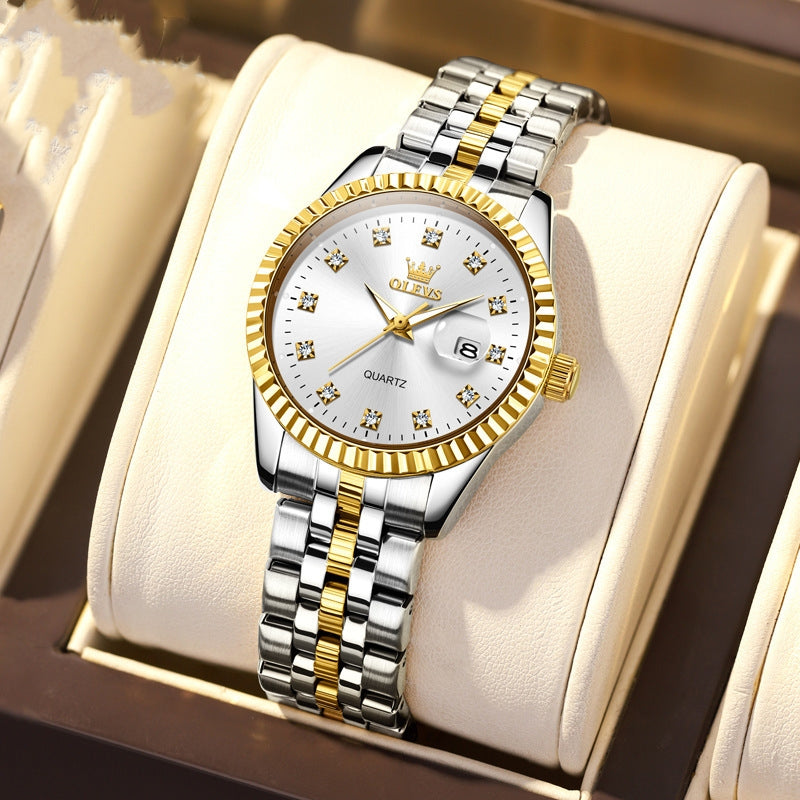 520 Valentine's Day Couple's Watch Fashion Waterproof Quartz Watch