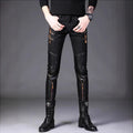 Slim-fit Casual Four-season Black Straight-leg Slim Youth Pants