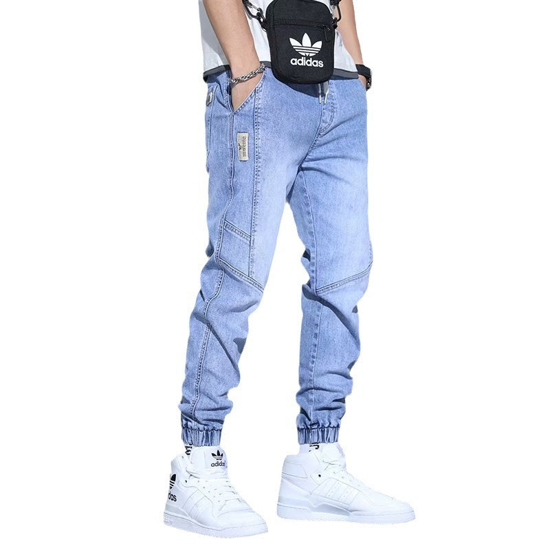Men's Jeans Slim Fit Fashion Ankle-tied Harem Pants