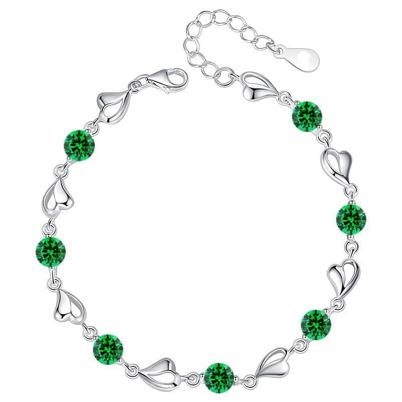 925 Sterling Silver Heart Of The Ocean Bracelet