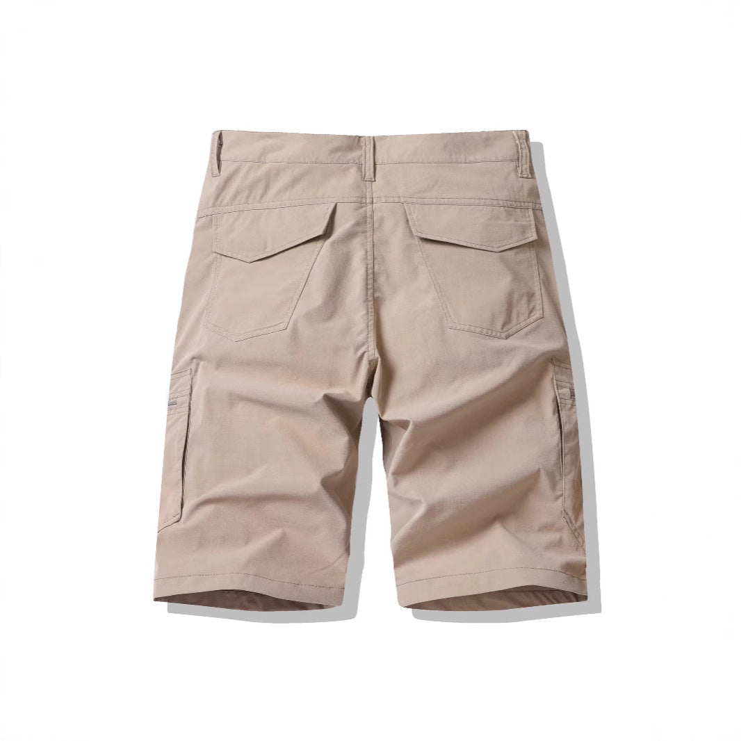 American Workwear Zipper Shorts High Street Fashion Outer Wear Loose Breeches